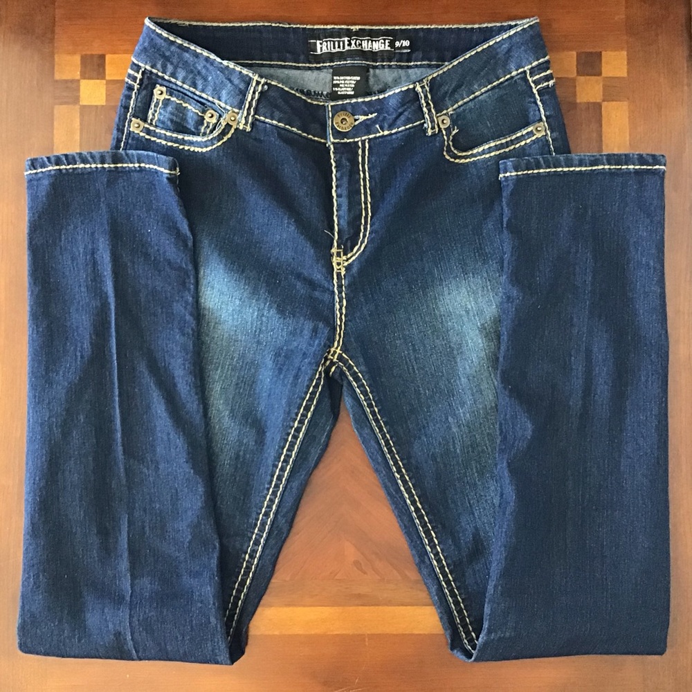 Frilli Exchange Dark Wash Skinny Jeans size 9/10 - Picture 2 of 8